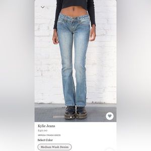 Low Rise Brandy Melville Kylie jeans.